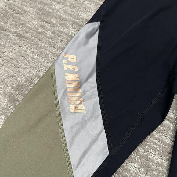 P.E Nation Leggings Womens Small Multicolor Colorblock High Rise Compression - Picture 4 of 15